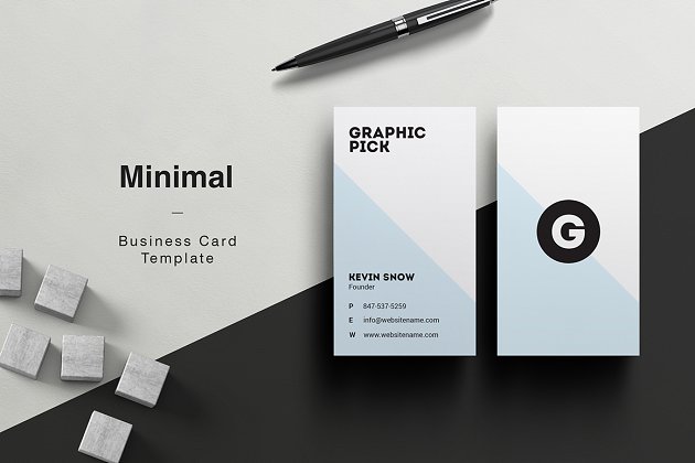 极简主义名片模板 Minimal Business Card