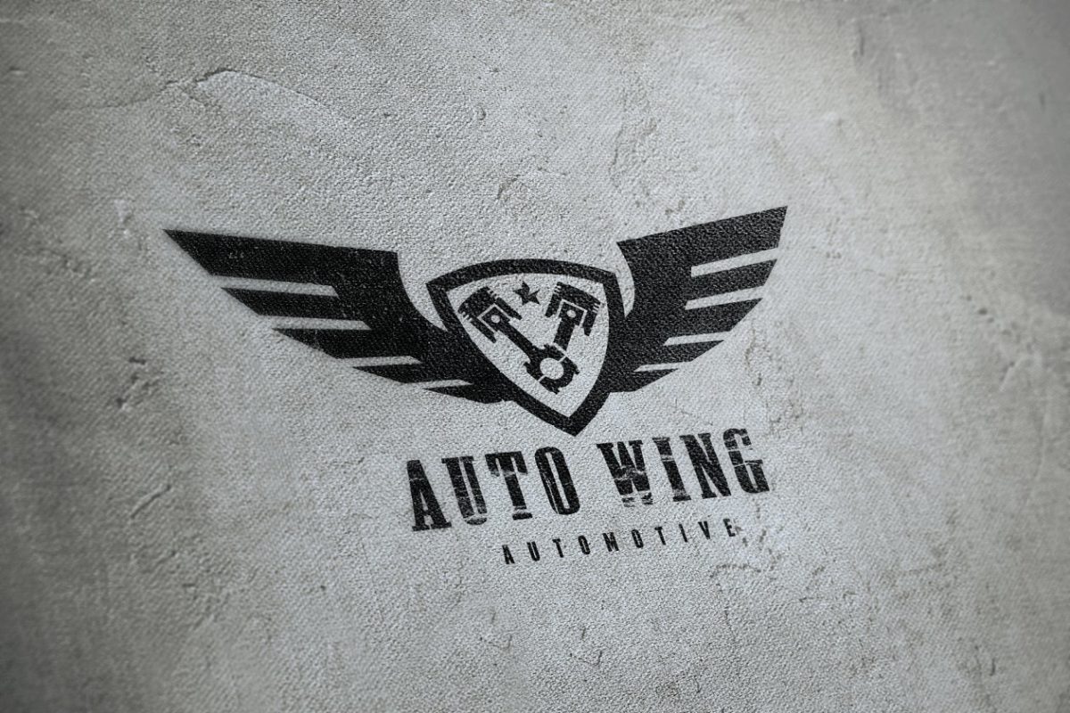 翅膀图形logo模板 Auto Wing