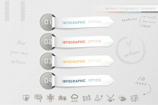 现代信息图表模板 Modern Infographic Options (11)