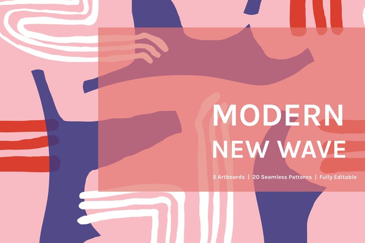 现代图案背景纹理 Modern New Wave | Patterns