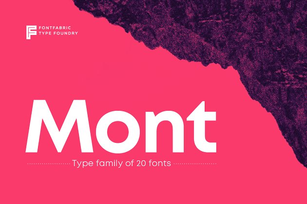 无衬线设计字体 Mont