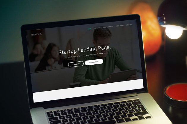启动页网站主题模板 Branded – Startup Landing Page