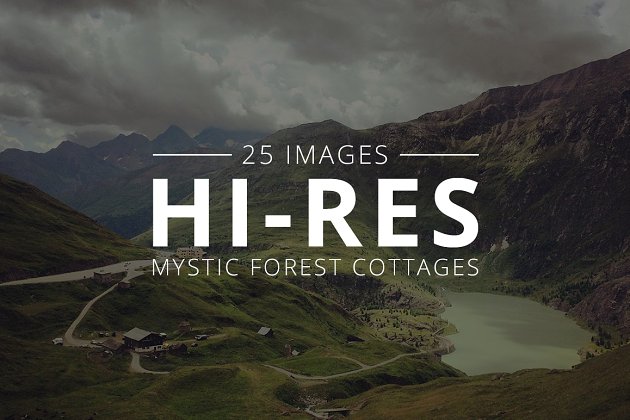 深山村落高清照片素材 Mystic Cottages Pack – 25 Images