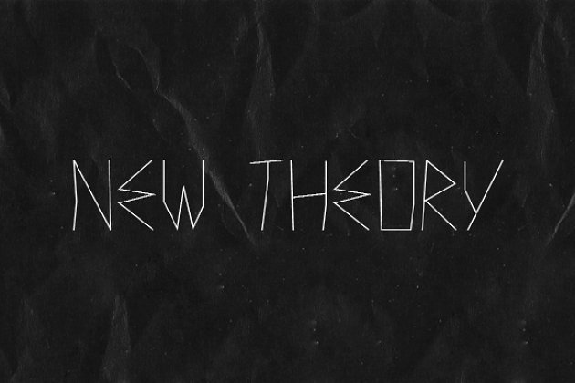 个性的手绘字体 New Theory — Font