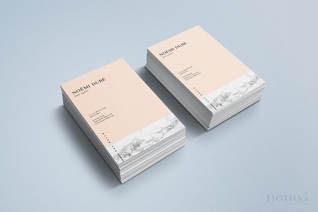 商业名片模板 Marble Business Card • Noémi