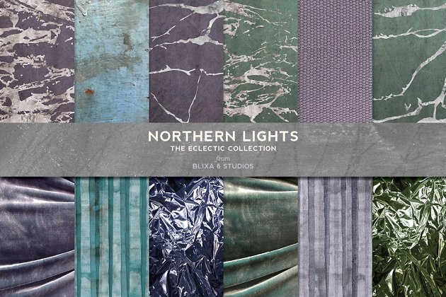 银箔大理石 Northern Lights: Silver Foil Marbles