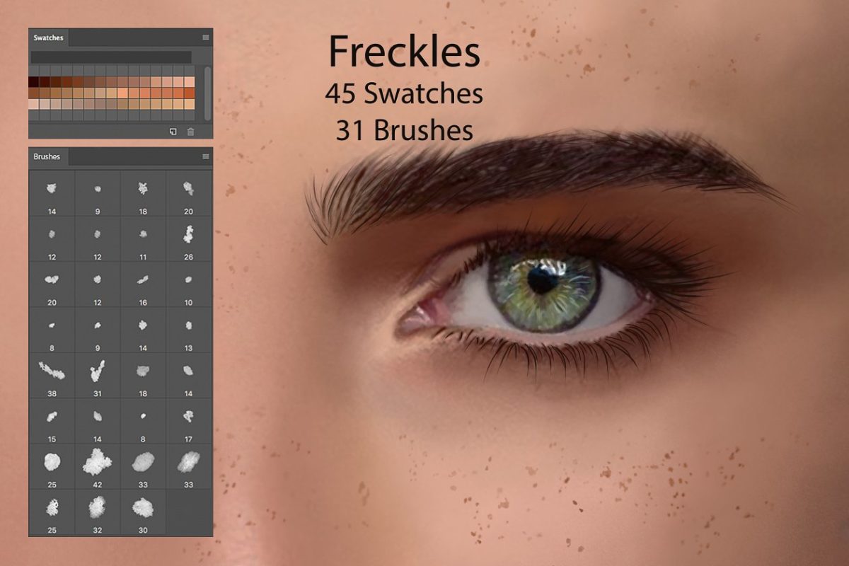 AI眼影色板 FrecklesSwatches for DigitalPainting