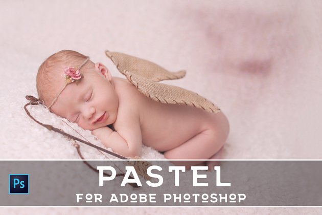 影楼婴儿宝宝摄影照片常用PS动作 20 Pro Pastel PS Actions
