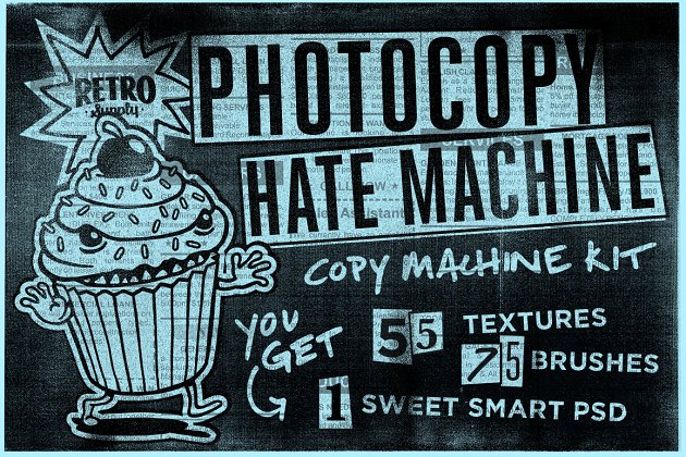 复古影印纹理包 Photocopy Hate Machine | Texture Kit