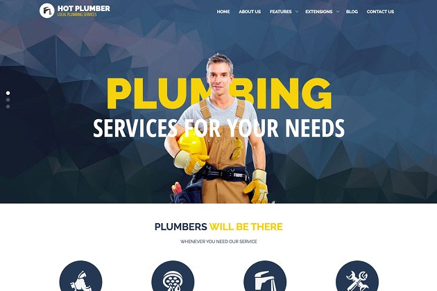工具网站网页模板 Hot Plumber