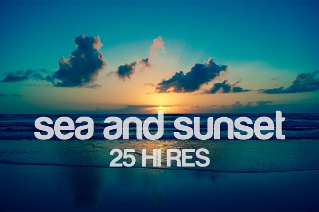 海与阳光风景高清照片素材 sea and sunset photo pack