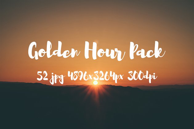 黄金时段照片包 Golden Hour  photo pack