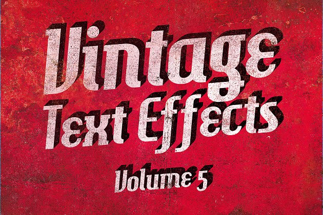 复古文本效果第5卷 Vintage Text Effects Vol.5