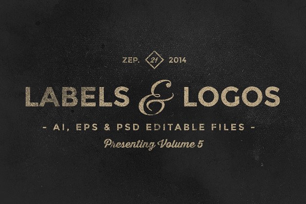 经典logo素材模板 Vintage Labels & Logos Vol.5