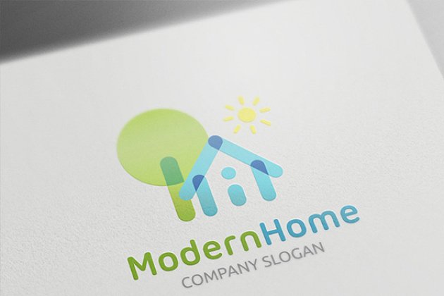 现代物业房产logo设计模版 Modern Home