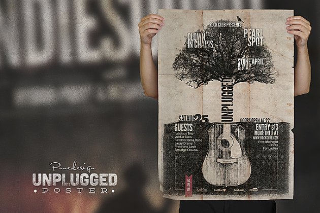 创意海报模板 Unplugged – Poster