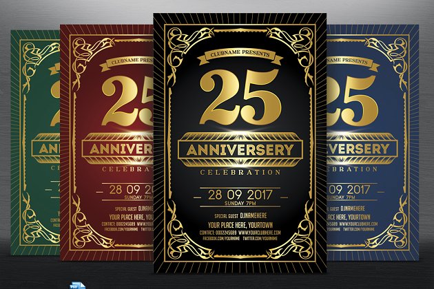 周年庆典传单设计 Anniversary Celebration Flyer