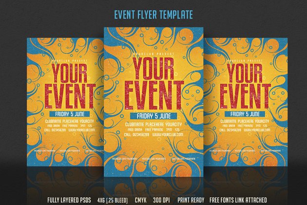 大事件海报模板 Event Flyer Template