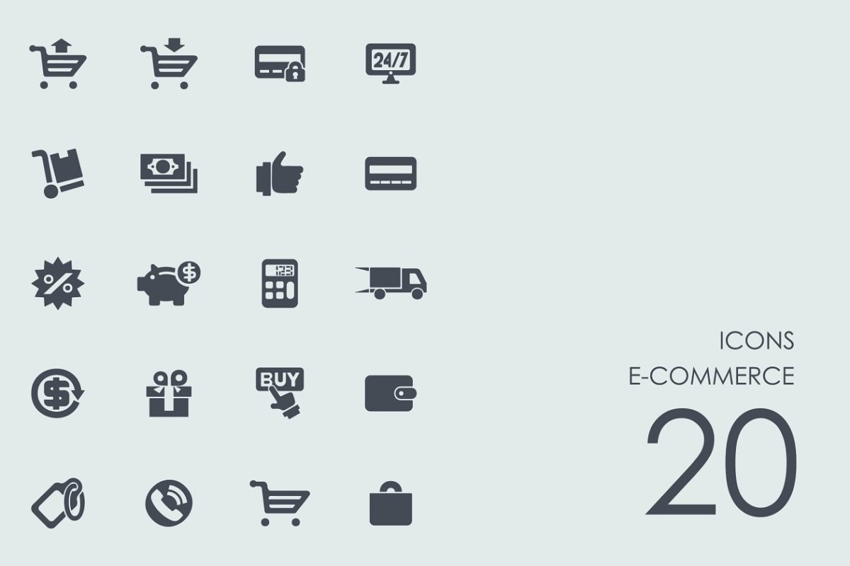 电商图标素材 E-commerce icons