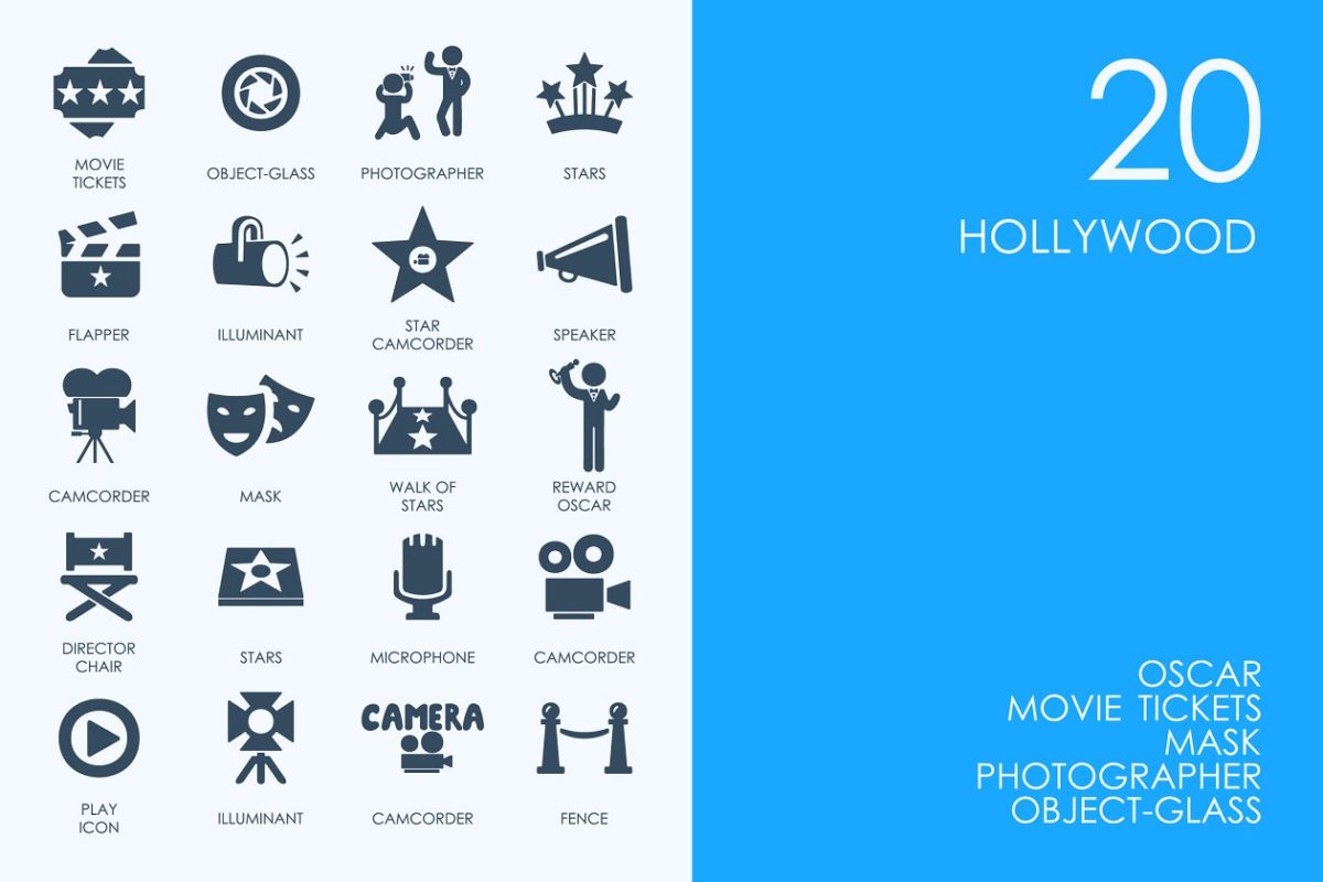 万圣节图标素材 Hollywood icons