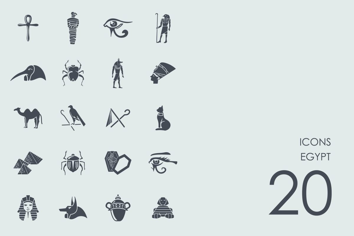 埃及的图标素材 Egypt icons