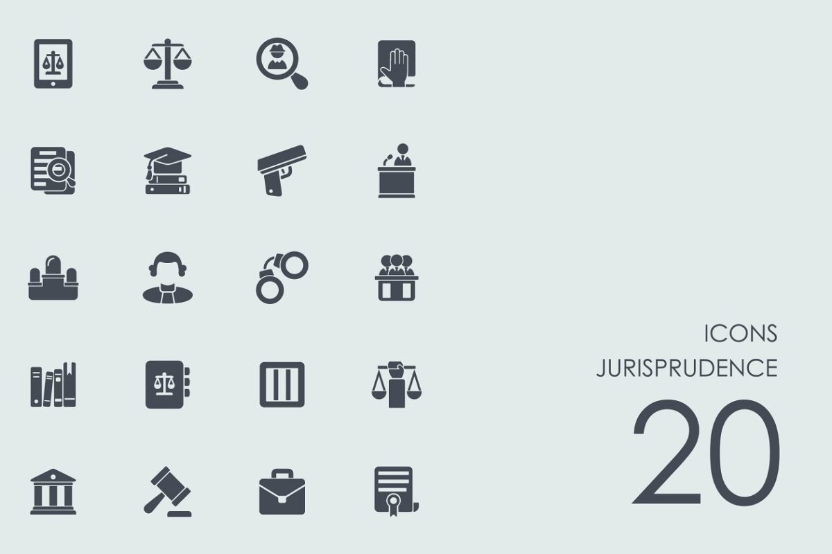 法理学图标素材 Jurisprudence icons