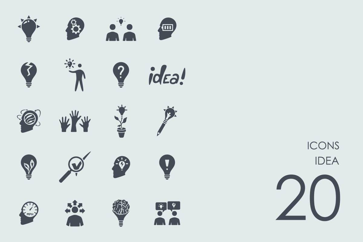创新图标素材 Idea icons