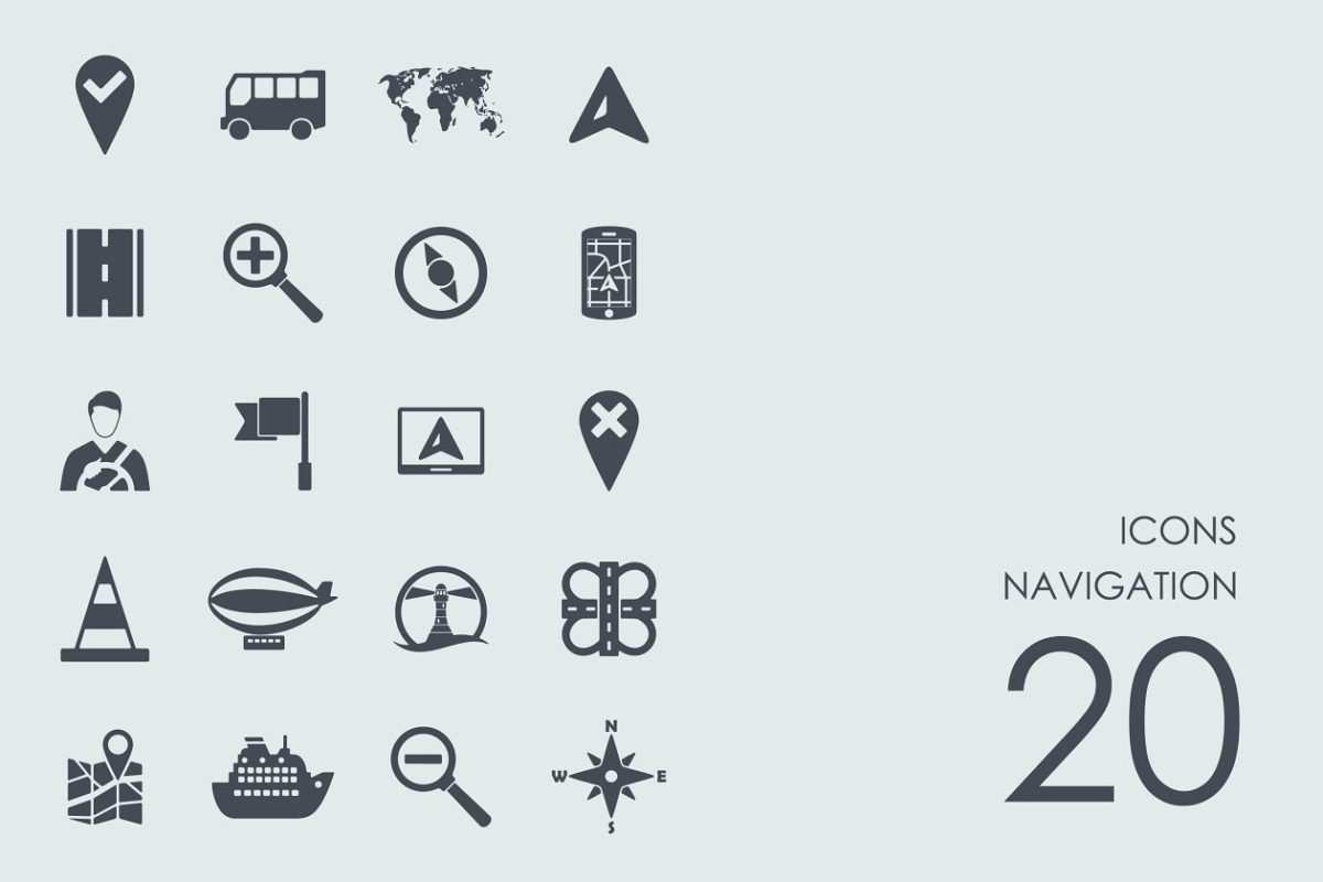 导航图标素材 Navigation icons