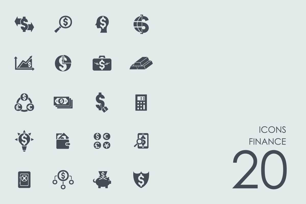 金融图标素材 Finance icons