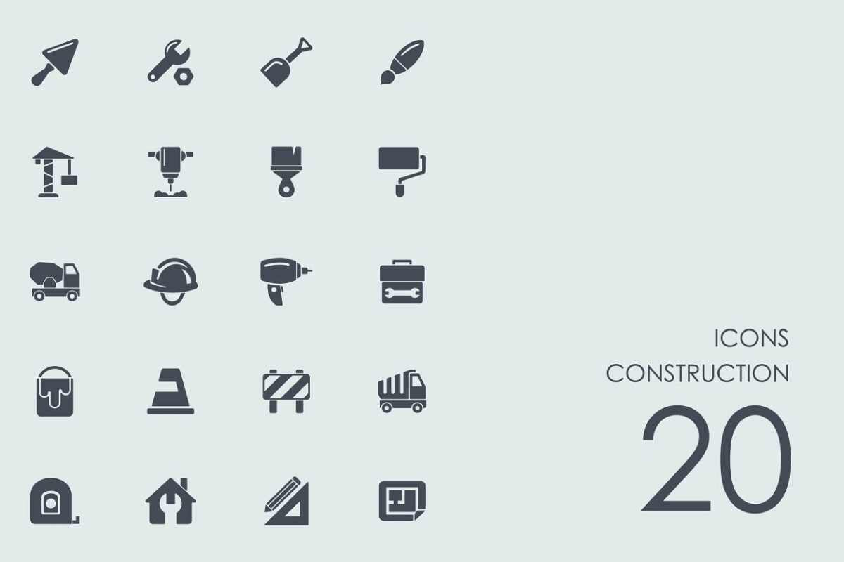 建筑元素图标 Construction icons