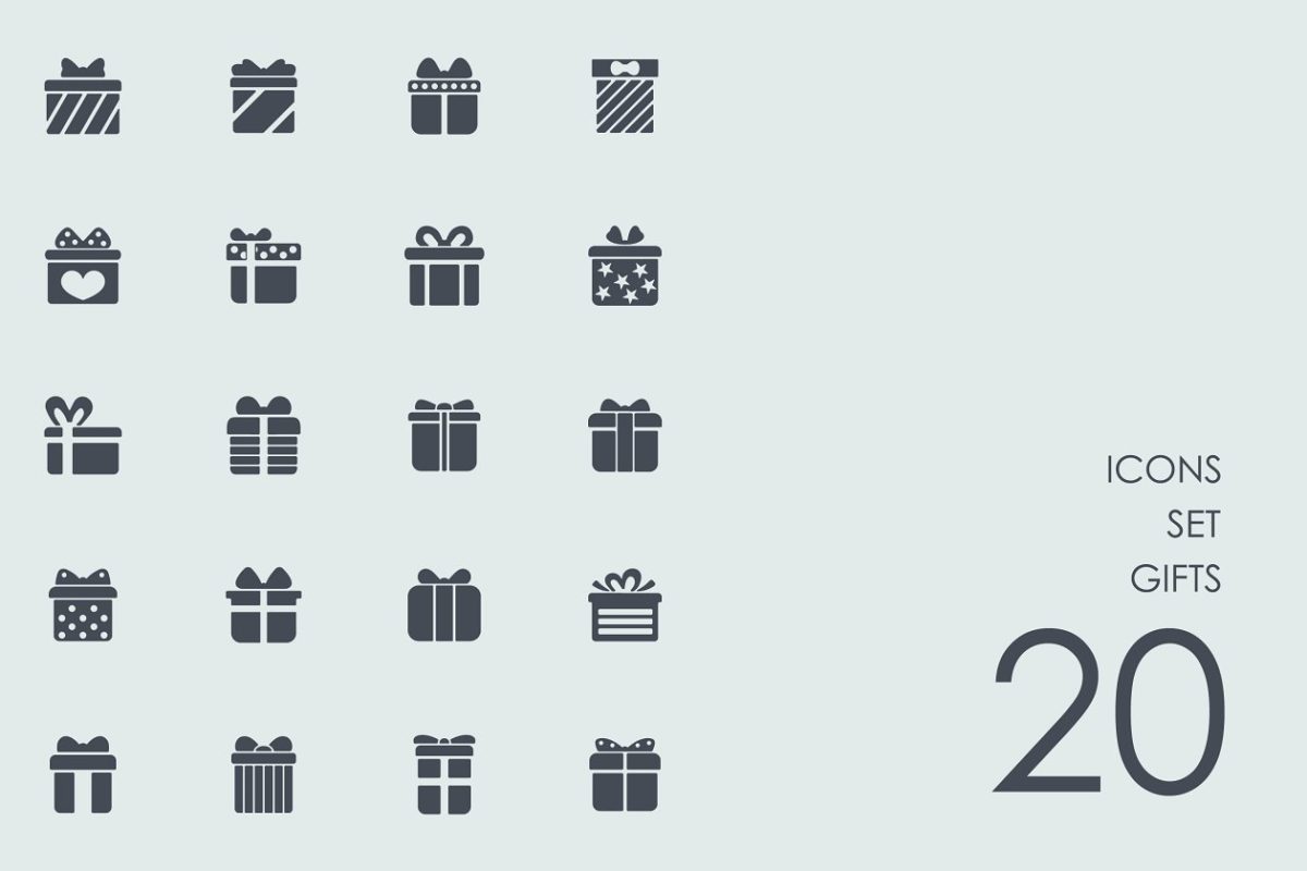 礼物图标素材 Gifts icons