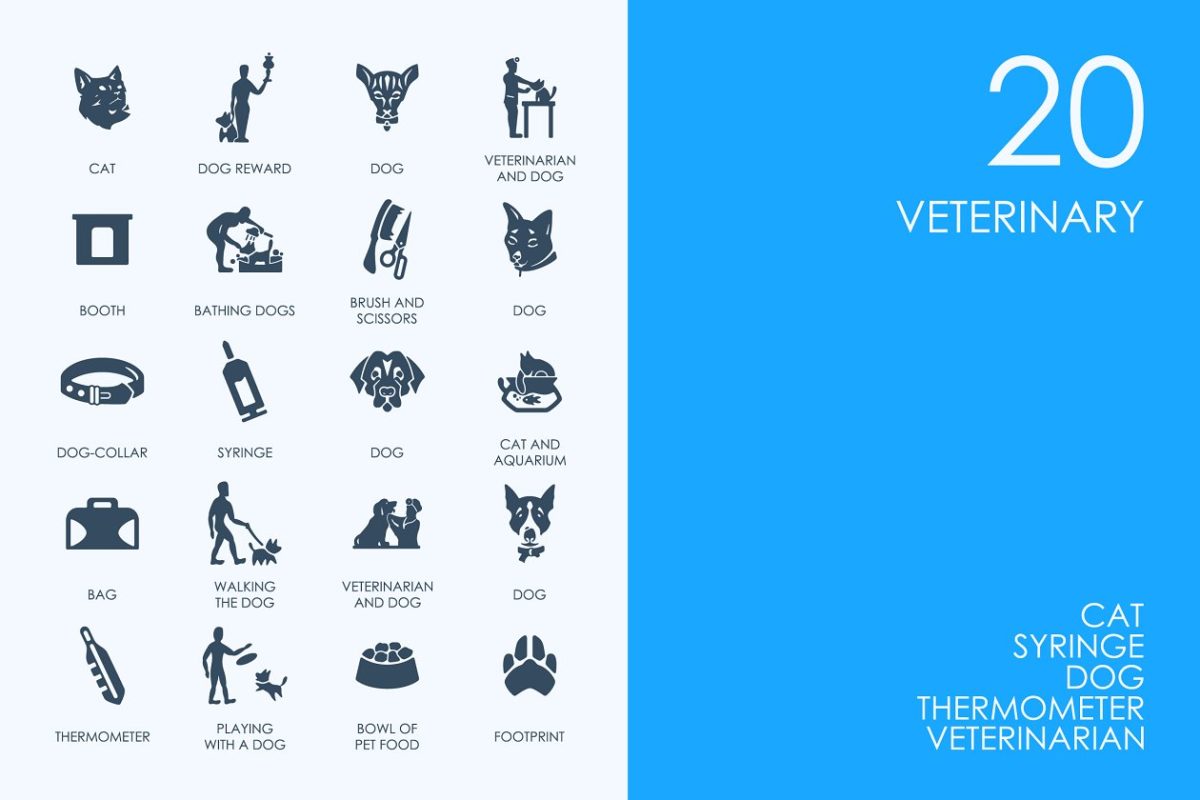 兽医图标素材 Veterinary icons