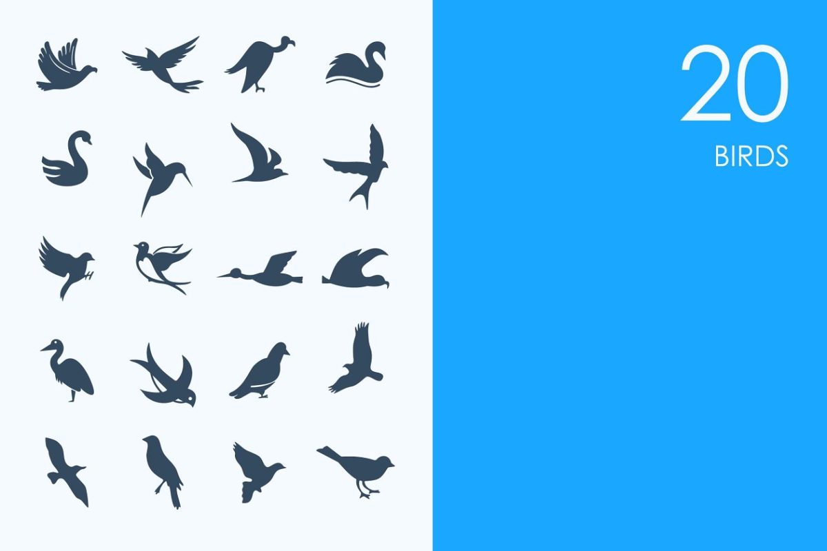 鸟图标素材 Birds icons