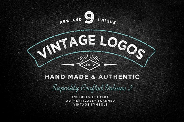 经典logo素材模板 Vintage Logo Template Bundle Vol 2