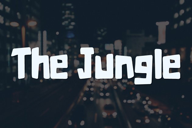 丛林都市字体 The Jungle – urban typeface