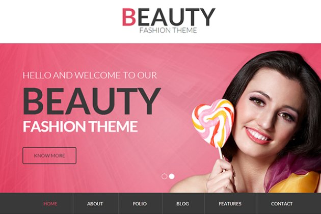 时尚美容网站模板 Beauty – Fashion Bootstrap Theme