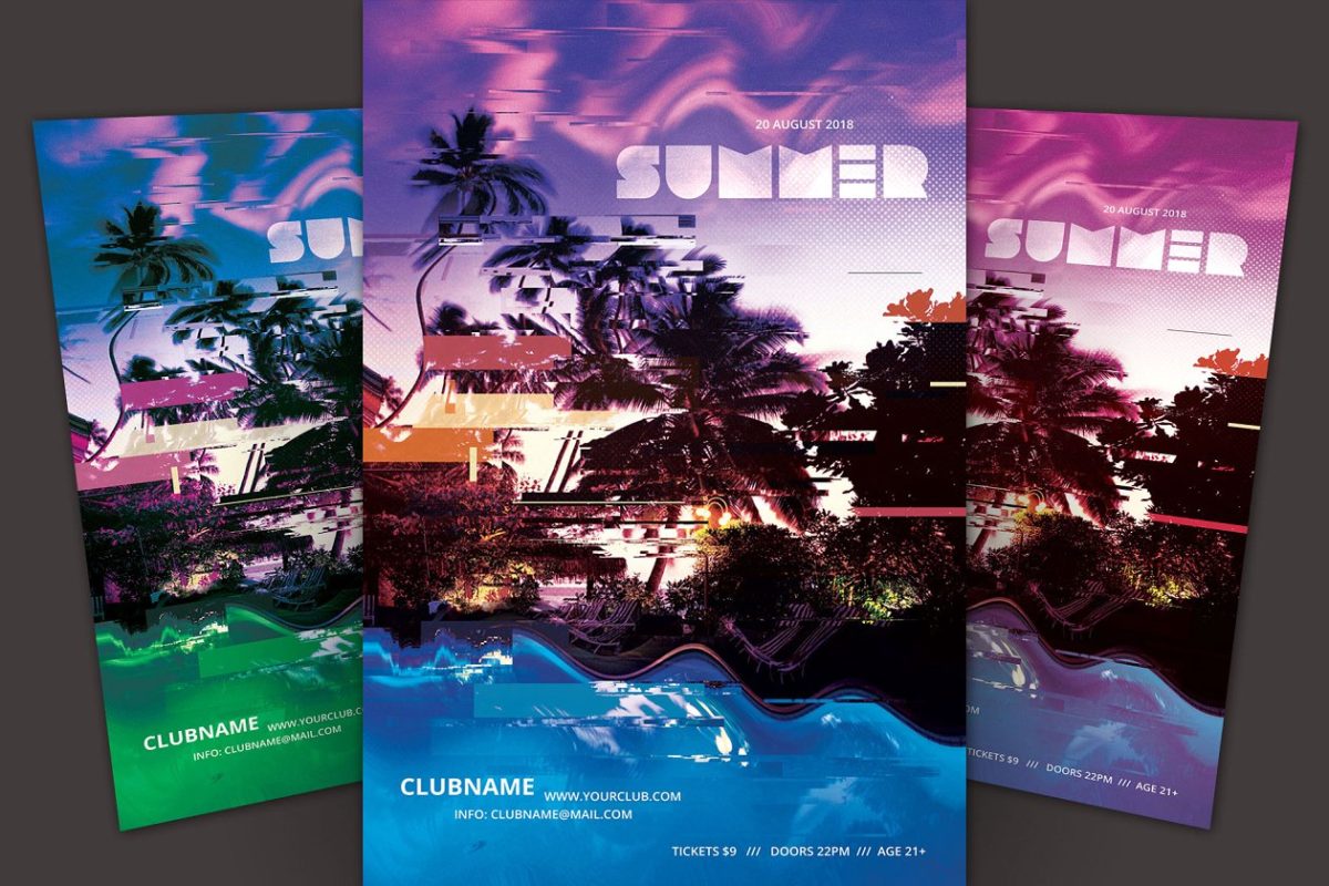 夏季海报模版 Summer Flyer Template