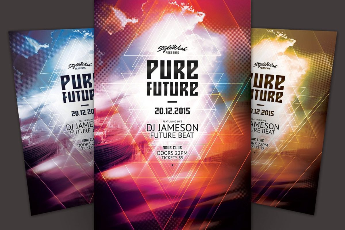 纯粹的未来传单海报模版 Pure Future Flyer Template