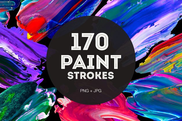 170种有创意的油画笔刷效果 170 Creative Paint Strokes