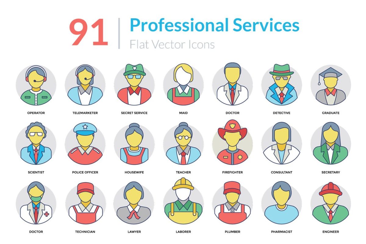 专业服务图标素材 91 Professional Services Icons