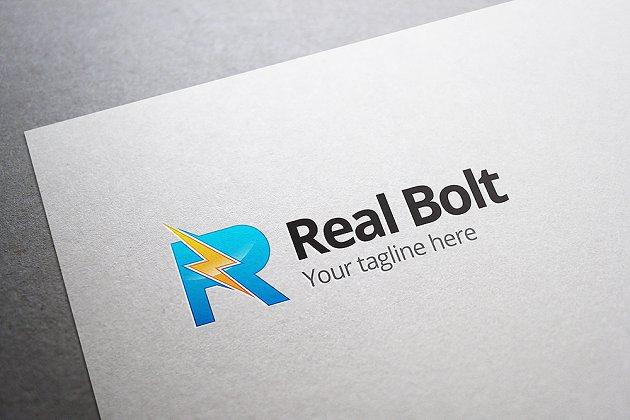闪电创意图形LOGO Real Bolt Logo