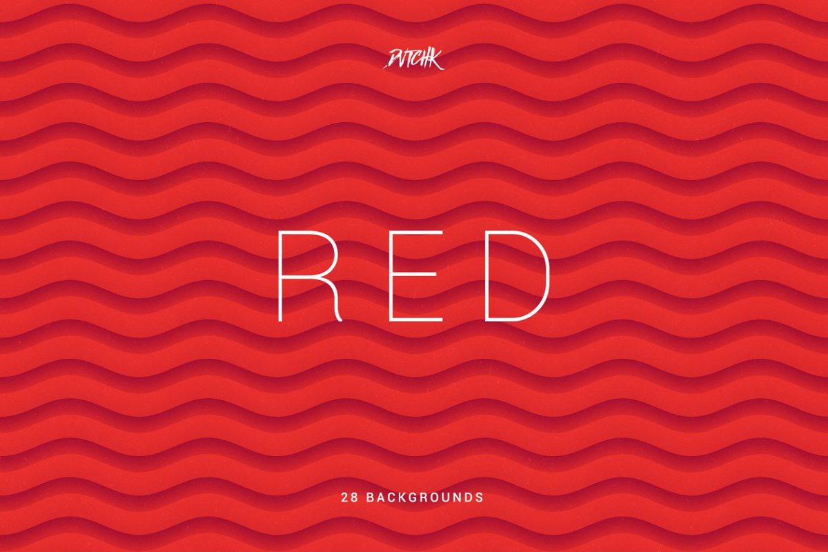 红色主题 | 抽象波纹背景合集 Red | Soft Abstract Wavy Bgs