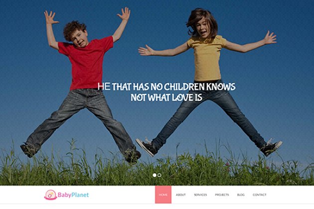 儿童星球bootstrap模板 Baby Planet – Kids HTML Theme