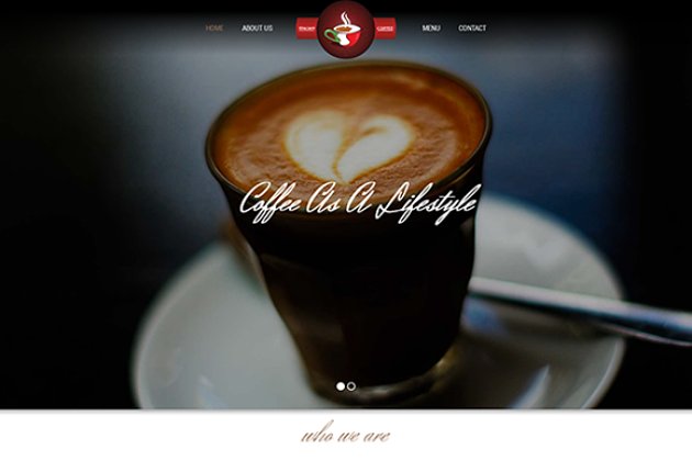 咖啡主题网站模板 Coffee Time-Cafe Bar Template