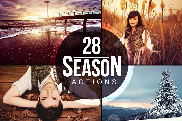 季节感觉的PS动作文件 28 Season Actions