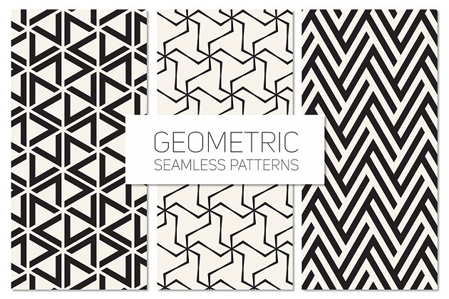 几何无缝图案集 Geometric Seamless Patterns Set 5