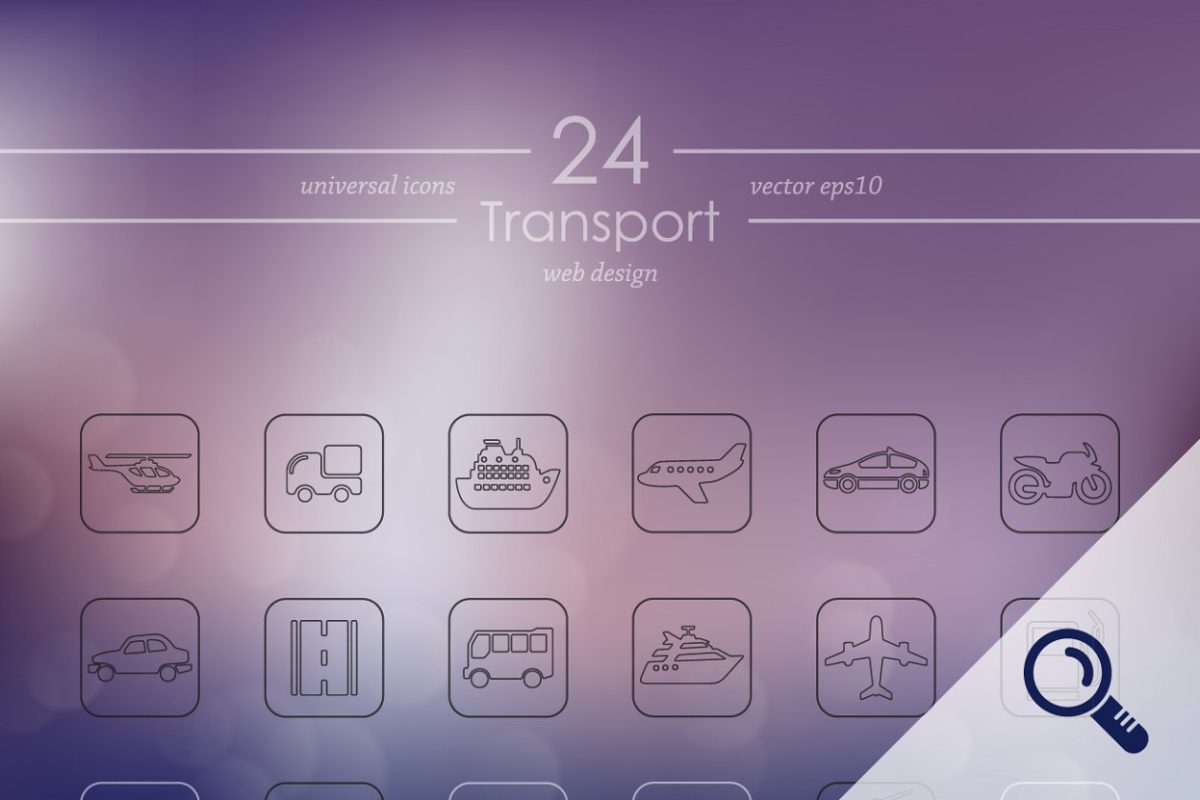 交通图标素材 24 TRANSPORT icons