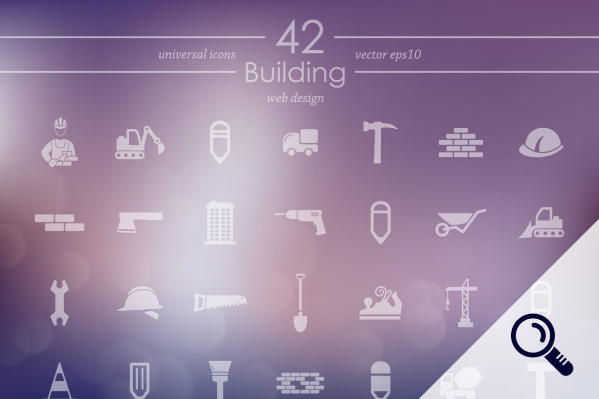 建筑图标素材 42 BUILDING icons