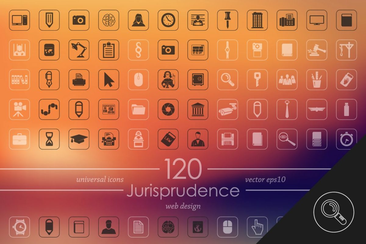 APP矢量图标素材 120 JURISPRUDENCE icons