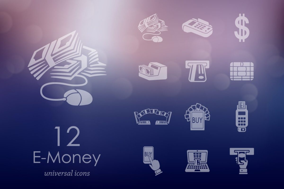 电子货币图标素材 12 e-money icons